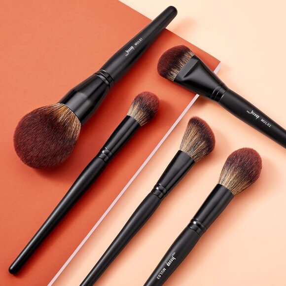 🆕 Makeup Large Brushes 5pcs Face Premium Synthetic Contour Blusher Highlighter - Picture 6 of 9